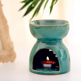 Candle Holders Green Holder Essential Oil Scented Wax Melting Burner Aroma Diffuser