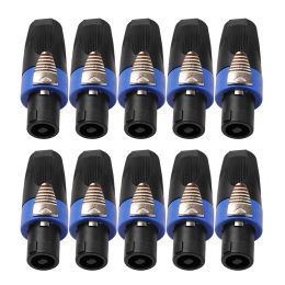 4 Pole Connector Plug Speaker Audio Cable Plug Adapter Female Jack Accessories for Neutrik NL4FC NL4FX NLT4X NL2FC