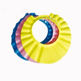 Baby Children Kids Safe Shampoo Bath Bathing Shower Cap Hat Wash Hair Shield Adjustable Elastic Shampoo Cap