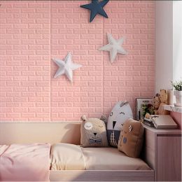 Living room waterproof 3D wall stickers self-adhesive high-end wallpaper home brick pattern 1-10 sheets 77cm*70cm