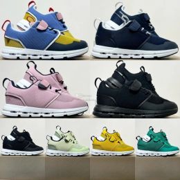 On Running Sneakers Kids Cloud Toddler Shoes Boys Girls Black White Tennis Trainers Designer Youth Kid Children Federer Shoe Green Yellow Pink Blue Size Eur