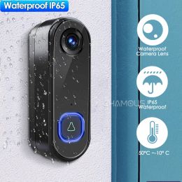 TUYA WiFi Doorbell Camera 1080P Outdoor Video Door Bell AC Power Alexa Mini Door Phone Waterproof IP65 GoogleHome Smart Life