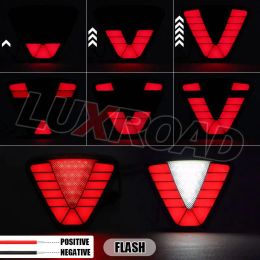 F1 Trapeze Style LED Tail Brake Light Pilot Light Stop Safety Light Warning Reverse Signal Lamp 12V For Car Truck ATV Tractor RV