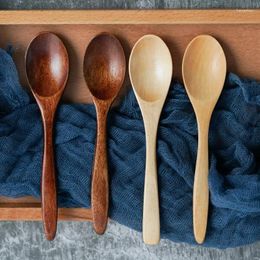 Spoons 3pcs Nanmu Wooden Spoon Set Japanese Style Utensils For Kitchen Tableware Cutlery Festival Dinnerware Gift