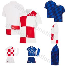 Croatia Football Shirt 2024 Euro Cup New 2025 Croatie National Team 24 25 Football Jesey Men Kids Kit Set Home Away Soccer Jersey MODRIC KOVACIC PASALIC PERISIC