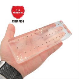 Equipments 42Hole Acrylic Display Stand HighTransparent Material Suitable For 14g/16g External Tooth Puncture Jewellery Plus 47 Nails