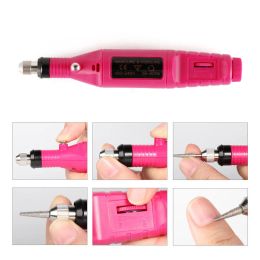 Electric Nail Drill Machine Sets Pedicure Manicure Drill Milling Cutters Nail File Professional 20000RPM Polishing Tools