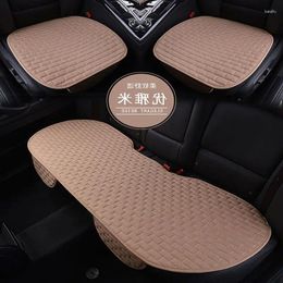 Car Seat Covers Cushions 1 Set Single Cover For All Sedan Styling Auto Accessories Linen Fabric