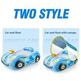 New Cool Car Kids Swimming Seat Float Ring Inflatable Infant Floating For Summer Kids Swim Boat Circle Toddler Bathing Water Toy