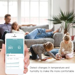 Tuya ZigBee Smart Temperature Humidity Sensor Smart Home Temperature Sensors Works With Alexa Google Assistant Smart Life