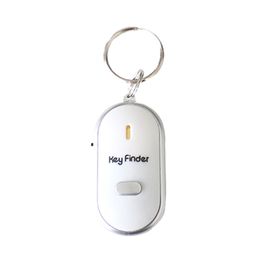 Sound Control Lost Key Finder Locator Keychain LED Light Torch Mini Portable Whistle Key Finder In stock 11