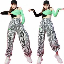 jazz Dance Costume Stage Performance Clothes Hip-Hop Street Dance Wear Female Students Pole Dance Clothing For Women SL4737 k3PE#