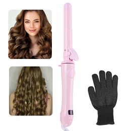 25mm Ceramic Barrel Curling Iron Automatic Hair Curlers Rotating Hair Iron Curling Wands Waves Hair Styling Appliances 240326