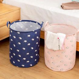 Laundry Bags 1Pc Foldable Basket Large Capacity Hamper Dirty Clothes Storage Organiser Bucket Homehold Bag