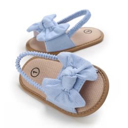 0-18m summer newborn girl baby boy sandals butterfly flat bottom cork shoes in a variety of good-looking Colours