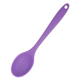 Spoons Soft Silicone High Temperature Resistance Rounded Easy To Grasp Anti-slip Safety Material Kitchen Set Can Be Sterilized Security