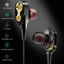 Wired Earbuds with Microphone 3.5mm Jack with Deep Bass Tangle-Free Cord High Sound Quality In-Ear Headphones for Mobile Phone