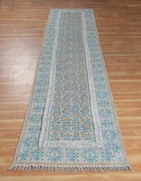 Carpets Area Carpet Home Floor Mat Runner Rug Floral Hand Block Printed Cotton 2.6x 8 Feet