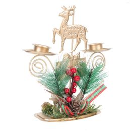 Candle Holders Scented Candlestick Xmas Holder Christmas Fragrance Durable Iron Candleholder