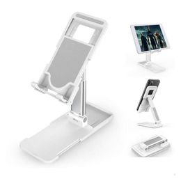 Cell Phone Mounts Holders Foldable Stand Desktop Angle Height Adjustable Phones Stands Holder Bracket For Smartphone Tablet Pc Drop De Otyjp