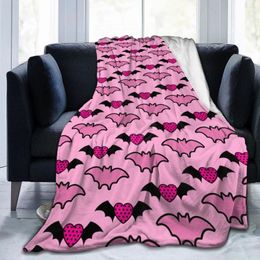 Blankets Monster High Blanket Coral Fleece Plush Autumn Pink Multifunction Super Soft Throw For Bedding Outdoor Throws