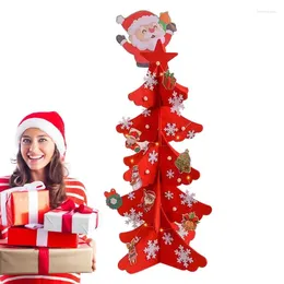 Christmas Decorations Felt Tree 3D Set Decorative Non-woven DIY Crafts For Toddler Kids Santa Claus/Elk