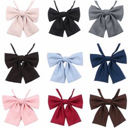 japanese School JK Uniform Bow Tie For Girls Butterfly Cravat Solid Colour School Sailor Suit Uniform Accories Frs Tie l2Bx#