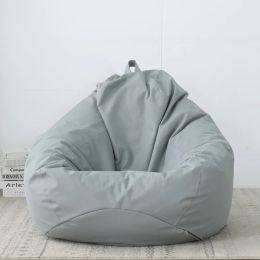 600D Splash-proof Lazy Sofa Cover Summer Garden Single Bean Bag Chair Cover Outdoor Indoor Unpadded Home Recliner Bag