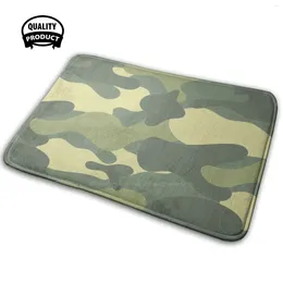 Carpets Woods Camouflage. Comfortable Door Mat Rug Carpet Cushion Camouflage Night Army War Sneaky Discrete Texture Color Colourful