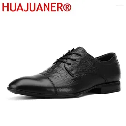 Casual Shoes Genuine Leather Mens Business Formal Evening Dress Crocodile Pattern Luxury Designer Plus Size 48 49 50