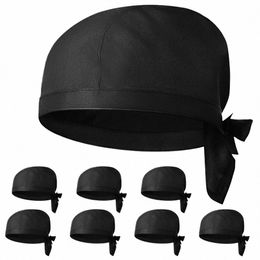 8 Pcs Chef Hat Caps for Men Chief Scarf Cooks Working Uniform Cott Serving Restaurant and Women Unisex U0qB#