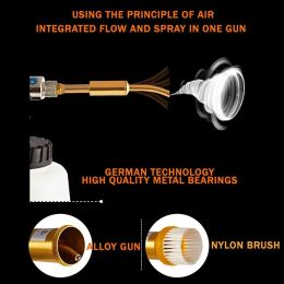 Tornador Cleaning Gun Dry Cleaning Car Gun Auto Automotive Interior Cleaning Machine Foam Washer Cockpit Care with Brush 2023