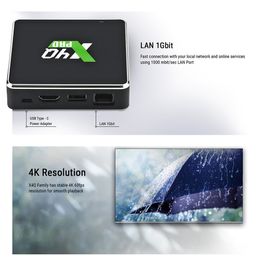 Ugoos X4Q Cube Pro Plus Extra Amlogic S905X4 Android 11.0 Smart TV Box DDR4 1000M BT 4K Set Top Box X4 Android 11 Media Player