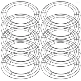 Decorative Flowers Garland Hoop Supplies Flower Arranging Rack Round Shaped Wreath Forms DIY Support Iron Wedding