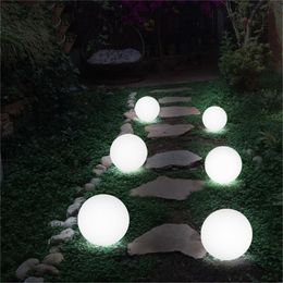 Super Big LED Glow Round Ball Night Lights Battery Powered Remote 16 Colours Garden Landscape Lawn Lamps for Indoor Outdoor Decor