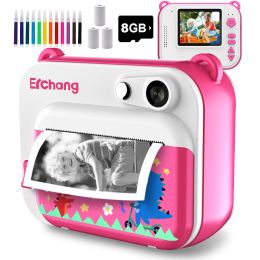 Children's Instant Print Camera With Thermal Printer Kids Digital Photo Camera Girl's Child Camera Video Boy's Birthday Gift