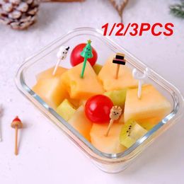 Forks 1/2/3PCS Cartoon Fruit Fork Paper Jam Delicate Touch Creative And Interesting Use With Confidence Selected Materials