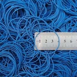 50-500Pcs Blue Colour Elastic Rubber Bands Stretchable Sturdy Natural O Rings Diameter 38mm