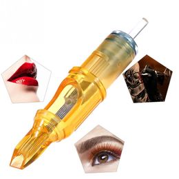Mixed 10 Sizes Disposable Cartridge Tattoo Needles Eyebrow Permanent Makeup for Cartridge Machines Pen Grips