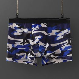 Boxer Briefs Men Sexy Bulge Pouch Soft Underpants Trunks Ice Silk Underwear Breathable Panties Youth Boxershorts Male