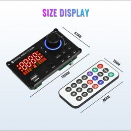 50W Amplifier DIY MP3 Decoder Board 8-24V 100W Bluetooth Music Player Car FM Radio Module TF USB Handsfree Call Record