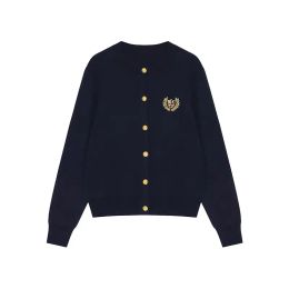 Long sleeved Navy Loose JK Cardigan Sweater College Style Casual Sweater Women Students Girl Knitted Jacket JK Uniform Coat Top