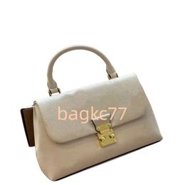 2024 new 7A Top Class New Luxury Totes Design Handbag Women's Fashion Handbag Luxury Embossed Leather Classic Logo S-shaped Lock Buckle Practical Ver