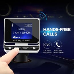Car FM Transmitter Bluetooth MP3 Music Player 1.4 Inch LCD Screen Handsfree Call Fast Charging Adapter FM zender Modulator