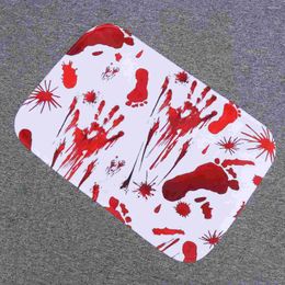 Bath Mats Anti-slip Carpet Area Rugs Printing Halloween Non Mat Bathroom Pad Flannel Decor