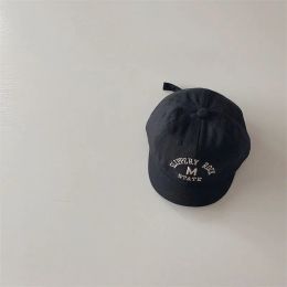 New Casual Letter Cap Baby Simple Classic Peaked Caps Boys Cool Embroidery Baseball Hat Girl Adjustable Short Brimmed Hats