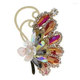 Brooches High Quality Rhinestone Butterfly Brooch Versatile Clothing Accessories Exquisite For Women's Safety Pin