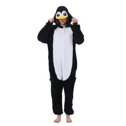 Anime Animal Black Penguin Costume Pyjamas Cosplay All jumpsuit Adult Women Men Onesie Pyjamas Party Dress