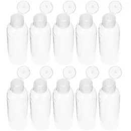 Storage Bottles 10 Pcs Squeeze Bottle Shampoo Travel Lotion Refillable Toiletries Containers For Plastic Toiletry Size