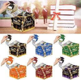 Party Decoration Paper Commencement Money Pulling Box Cake Decor With Pull Out Card Explosion Gift Boxes Cash Clip